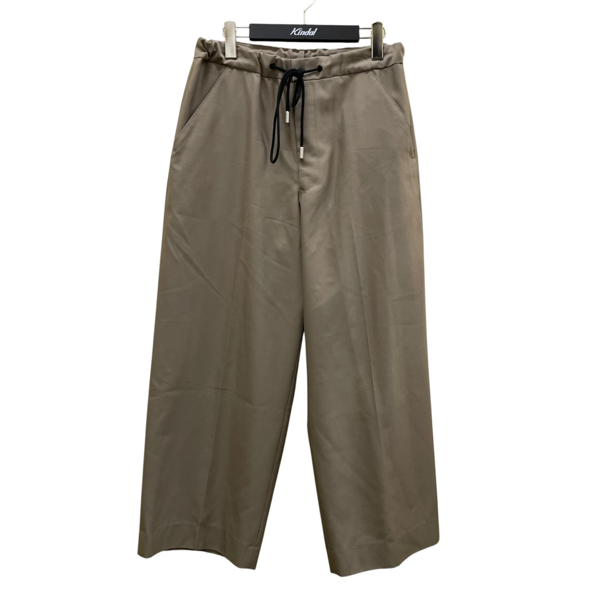 【中古】THE RERACS ワイドイージースラックスパンツ ズボン下 19SS-REPT-149-2 ベージュ 大いさ：46 【280526】（ザリラクス）