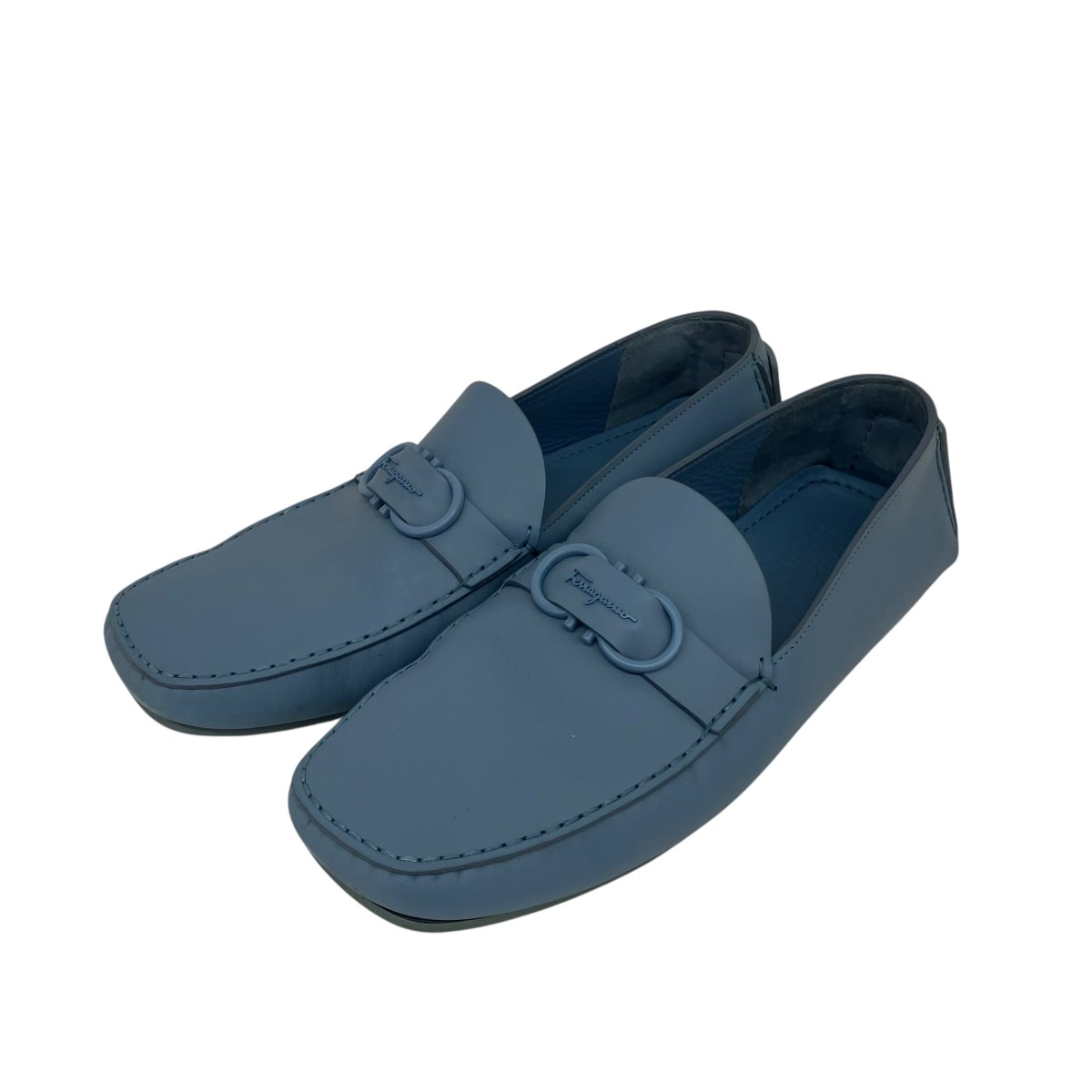【中古】Salvatore Ferragamo 置き目毛皮 青碧 大いさ：13(30～31糎好いかげんに） 【280526】（サルヴァトーレフェラガモ）