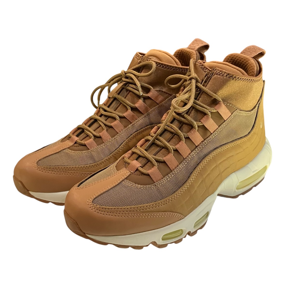【中古】NIKE 「Nike Air Max 95 SNEAKERBOOT FLAX」 ハイカットスニーカー 806809 201 赤銅色 大いさ：26.5コマーシャル 【290526】（ナイキ）