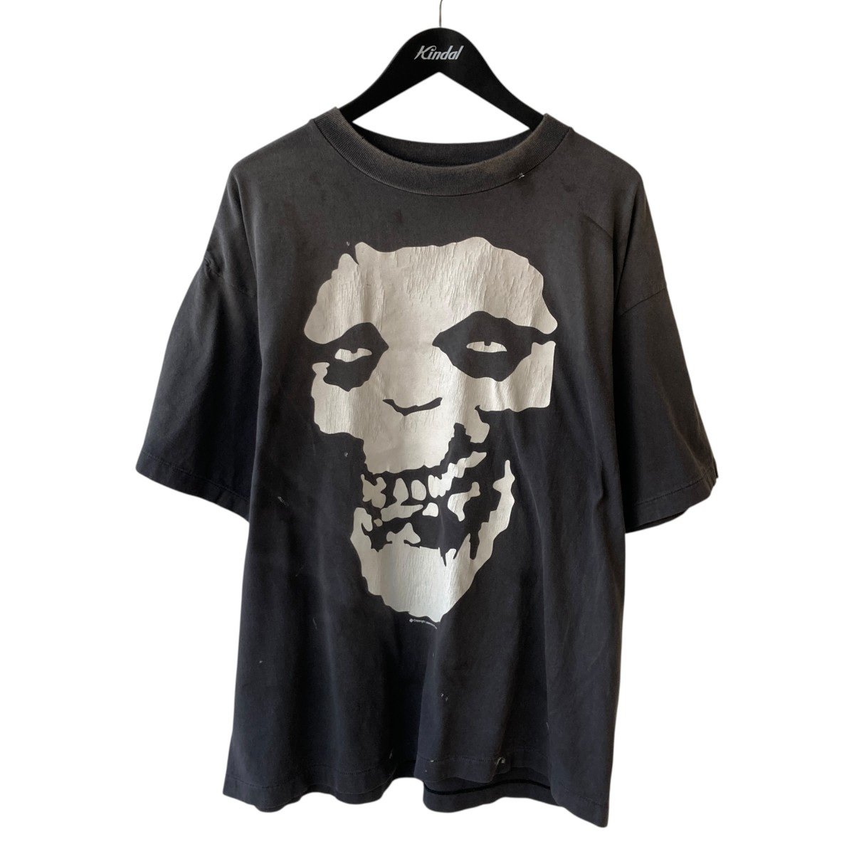 【中古】SAINT MICHAEL BAPE SS T-SHIRT ALWAYS LOVE 半袖カットソー SM-MK8-0000-C49 濃灰色薄墨色 大きさ：XL 【290526】（仙マイケル）