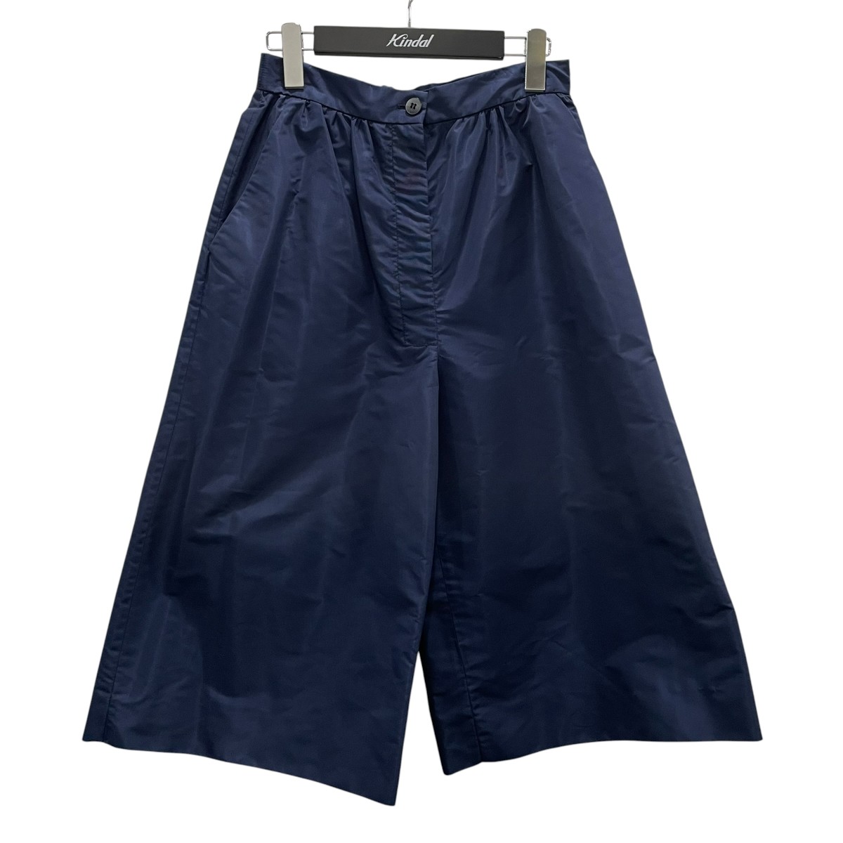 【中古】MIU MIU ポリテッククロップショーツ クロップドパンツ Z01U4 米国海軍 大きさ：38 【290526】（ミュウミュウ）