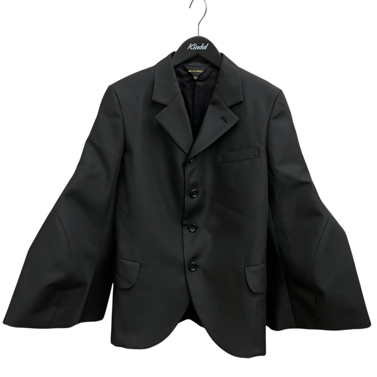 【中古】COMME des GARCONS　AD2025 テーラードジャケット GP-J031 ブラック サイズ：XS 【290526】（コムデギャルソン）｜ブランド古着のカインドオル 43,296円