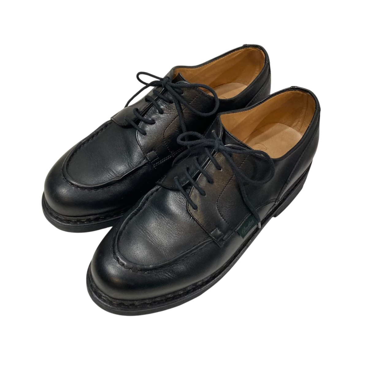 【中古】PARABOOT CHAMBORD なめし革シューズ 710709 黒いこと 大きさ：5 【280526】（パラブーツ）