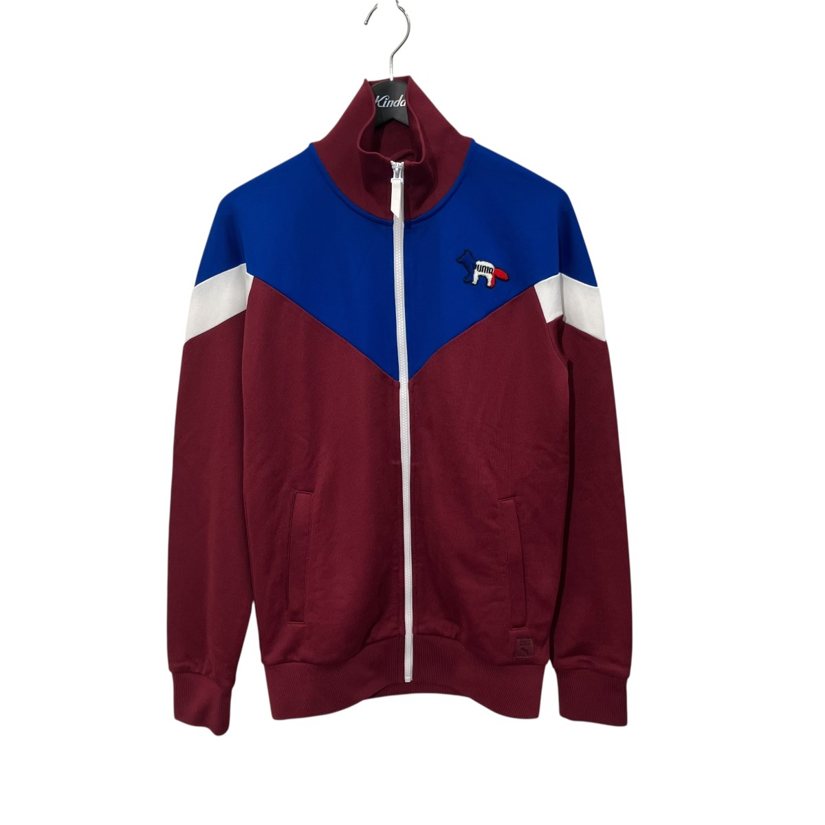 【中古】PUMA&times;MAISON KITSUNE　ジップアップジャケット 530433-21 ボルドー サイズ：XS 【280526】（プーマ&times;メゾンキツネ）｜ブランド古着のカインドオル