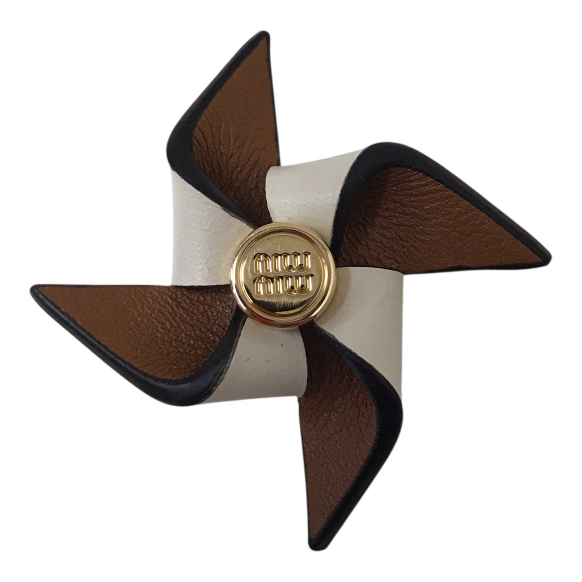 【中古】MIU MIU ロゴ レザーバッジ 【290526】(ミュウミュウ)|ブランド古着のカインドオル