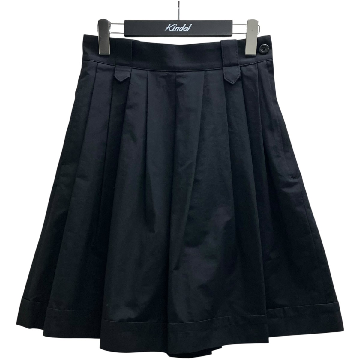 【中古】UJOH Tuck Culottes プリーツハーフパンツ 黒いこと 大いさ：3 【290526】（ウジョー）
