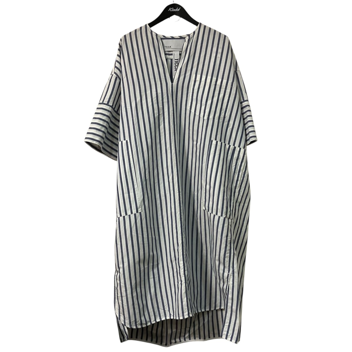 【中古】TICCA 半袖衣装 0291407364 青み×白いこと 大きさ：F 【290526】（ティッカ）