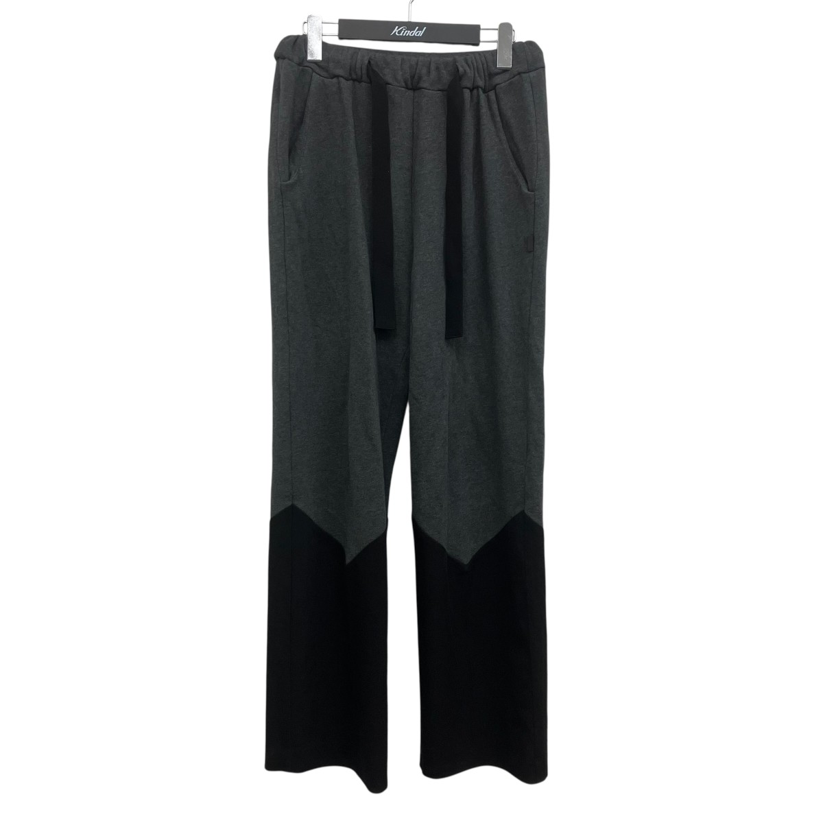 【中古】MELT THE LADY cow switched pants スウェットパンツ 薄墨色×黒いこと 大きさ：Free 【290526】（メルトザレディ）