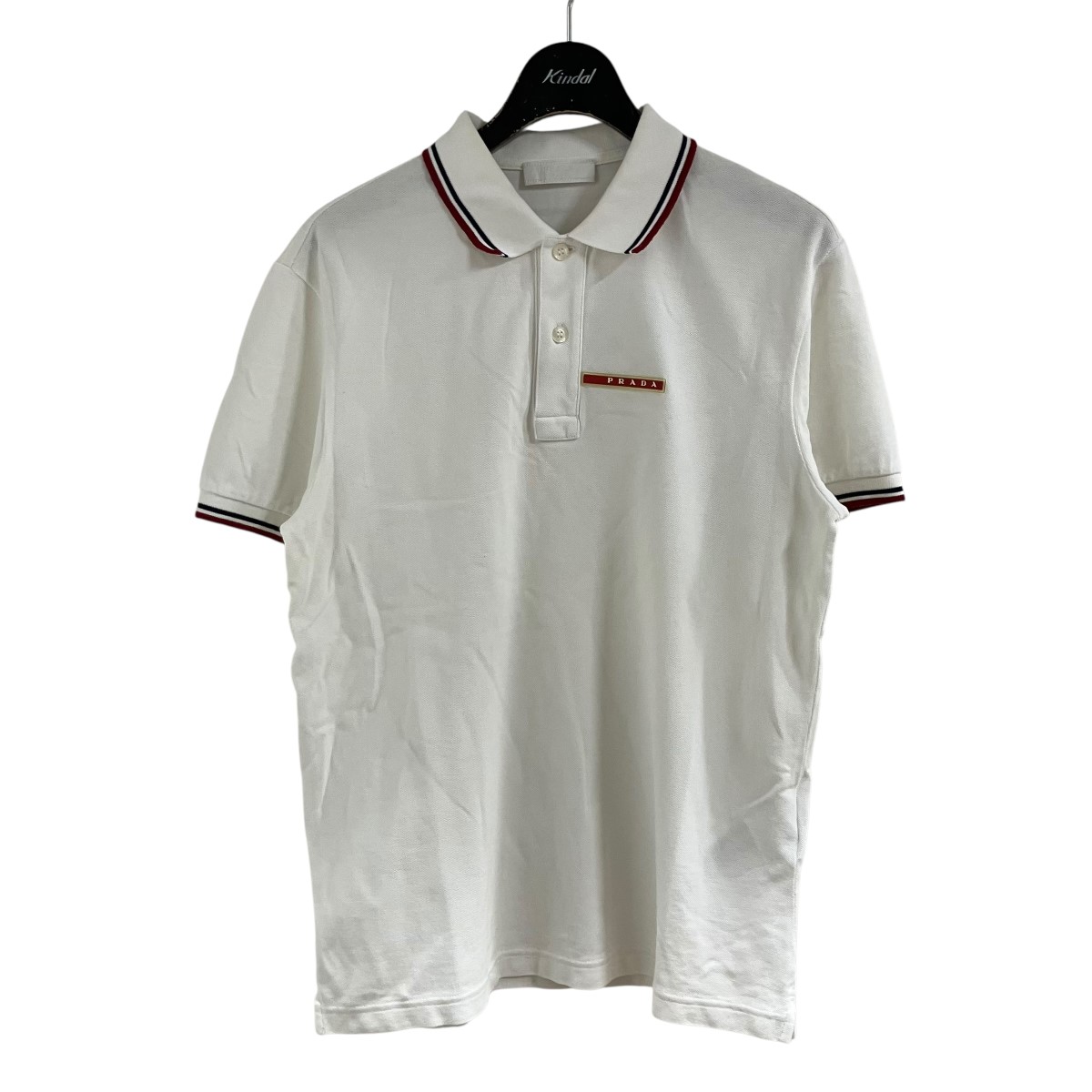 【中古】PRADA スポーツシャツ 白いこと 大きさ：S 【290526】（プラダ）