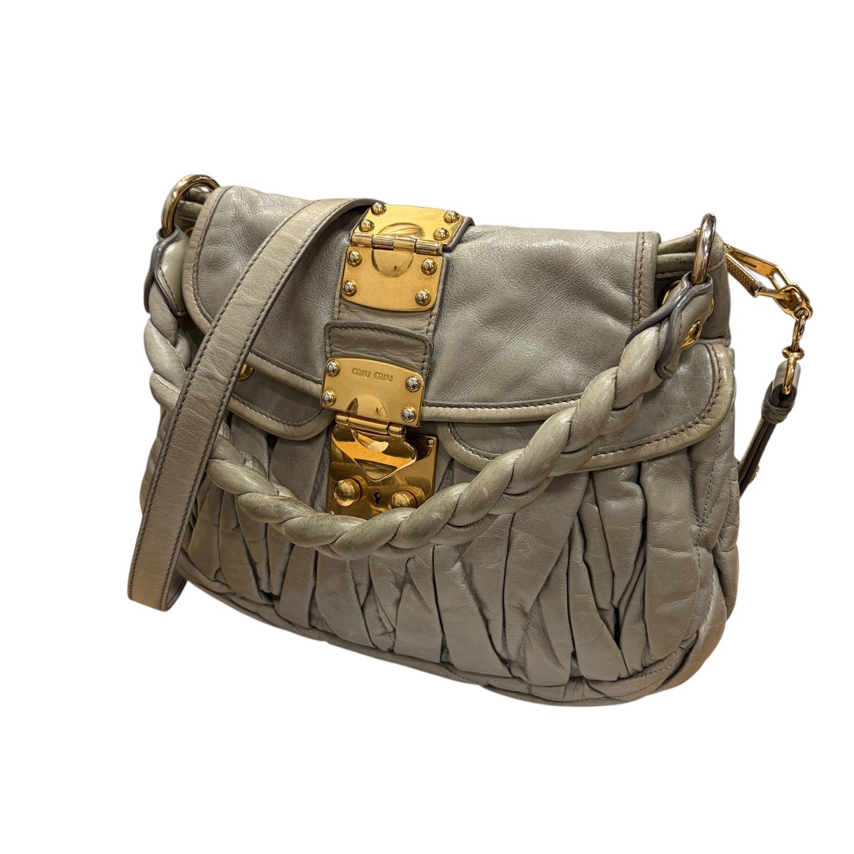【中古】MIU MIU マテラッセ2WAY御徒面子 大いさ：- 【290526】（ミュウミュウ）