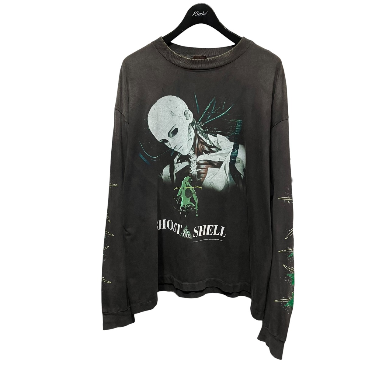 【中古】SAINT MICHAEL GS LS TEE GITS ヴィンテージ産業長袖プルオーバー SM-YS1-0000-C33 黒いこと 大きさ：XL 【290526】（仙マイケル）