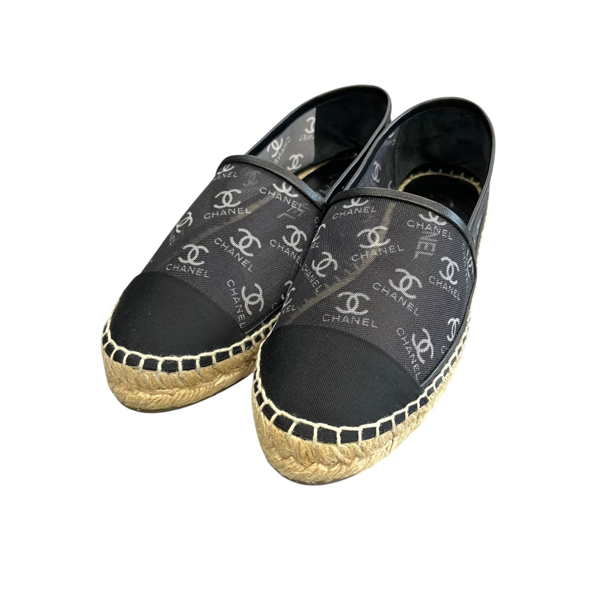 【中古】CHANEL エスパドリーユ G34673 Y53856 黒いこと 大いさ：35 【290526】（シャネル）