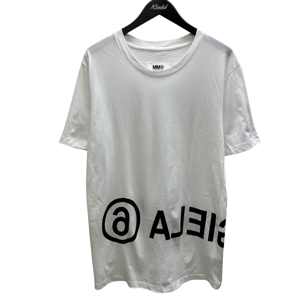 【中古】MM6 Maison Margiela　ロゴプリントTシャツ ホワイト サイズ：M 【300526】（マルタンマルジェラ）｜ブランド古着のカインドオル