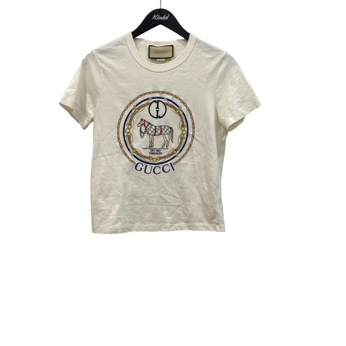 【中古】GUCCI インターロッキングG ティーシャツティーシャツ 748287 白いこと 大いさ：M 【300526】（グッチ）