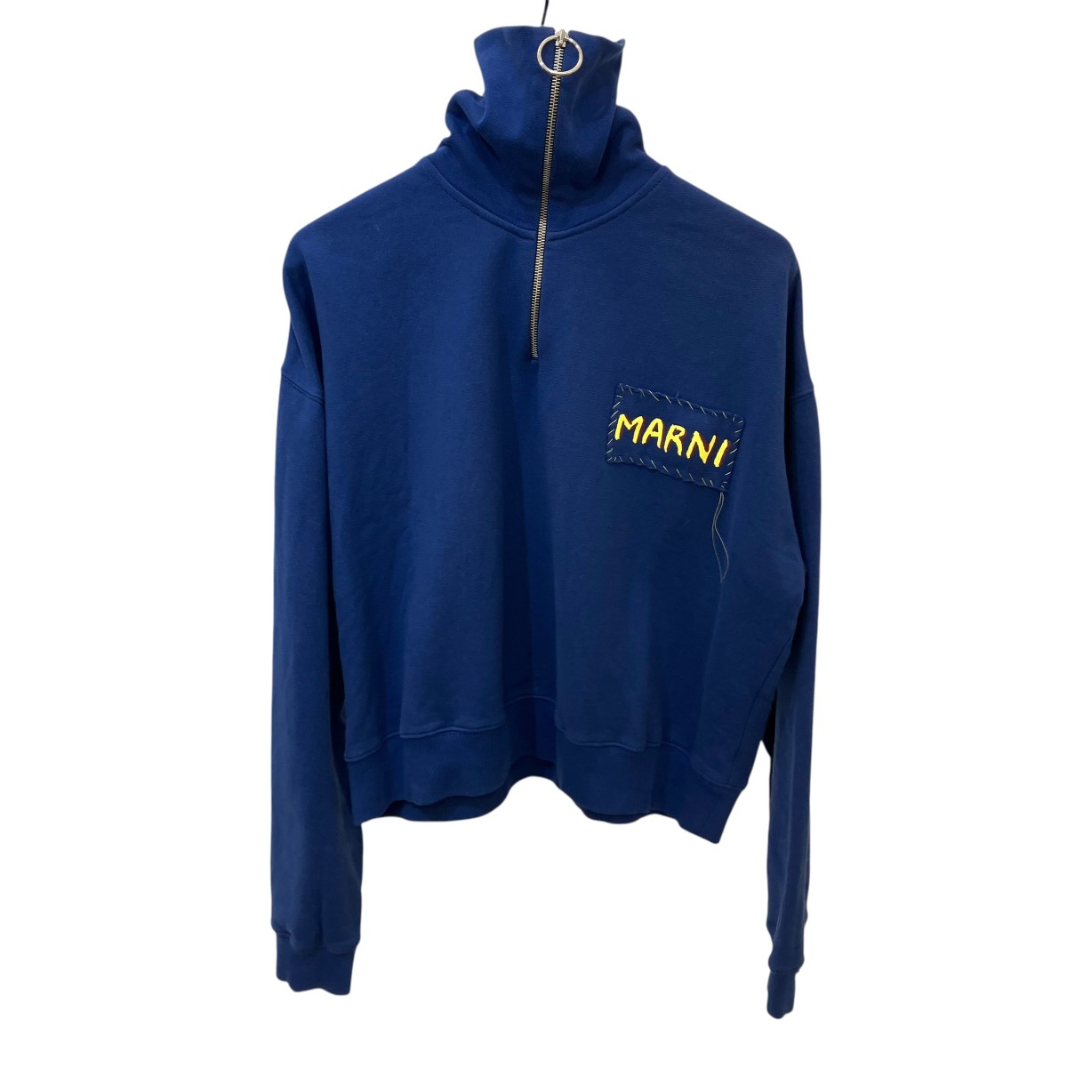 【中古】MARNI ハーフジップスウェット FUMU0127X0 青碧 大きさ：48 【300526】（マルニ）