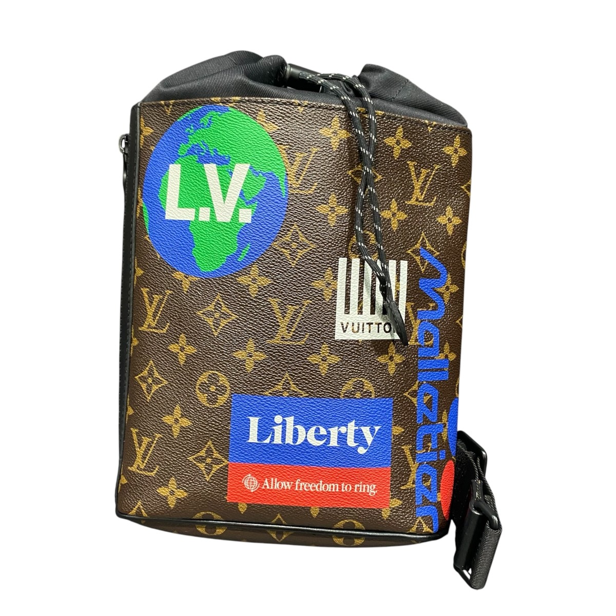 【中古】LOUIS VUITTON ロゴチョークスリングバッグ M44625 赤銅色 【290526】（ルイヴィトン）