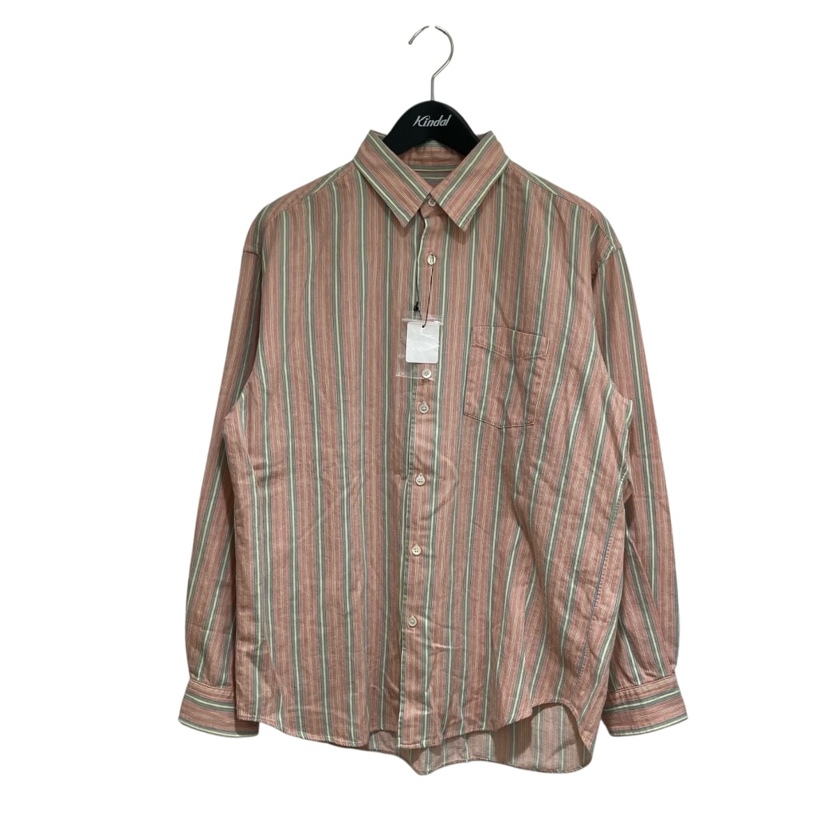 【中古】Ron Herman リネン混 縞模様プルオーバー 4120700053 オレンジ色 大きさ：M 【290526】（ロンハーマン）