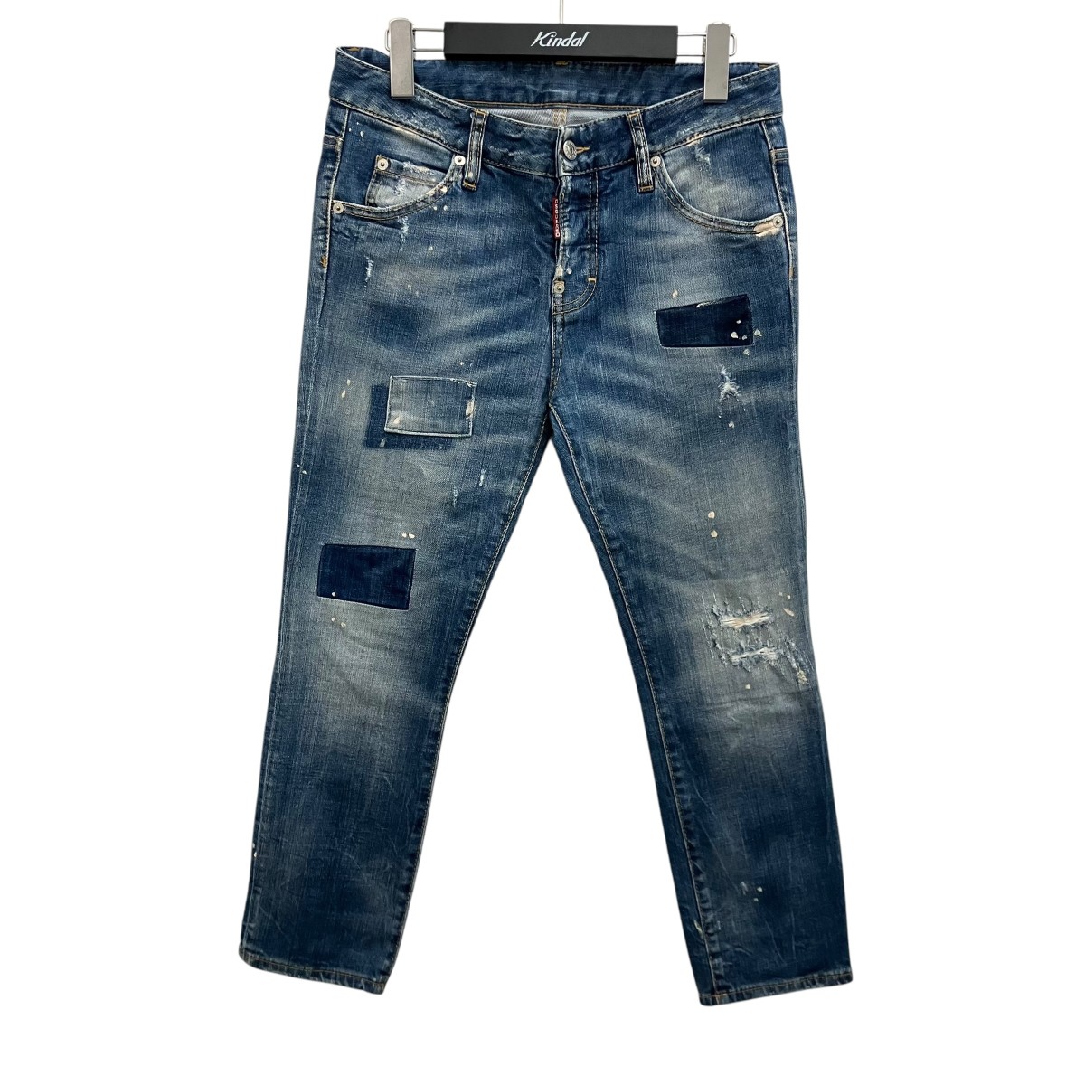 【中古】DSQUARED2 取り繕い工業ジーンズズボン下 S72天使の都市0608 インディゴ 大きさ：38 【290526】（ディースクエアード）