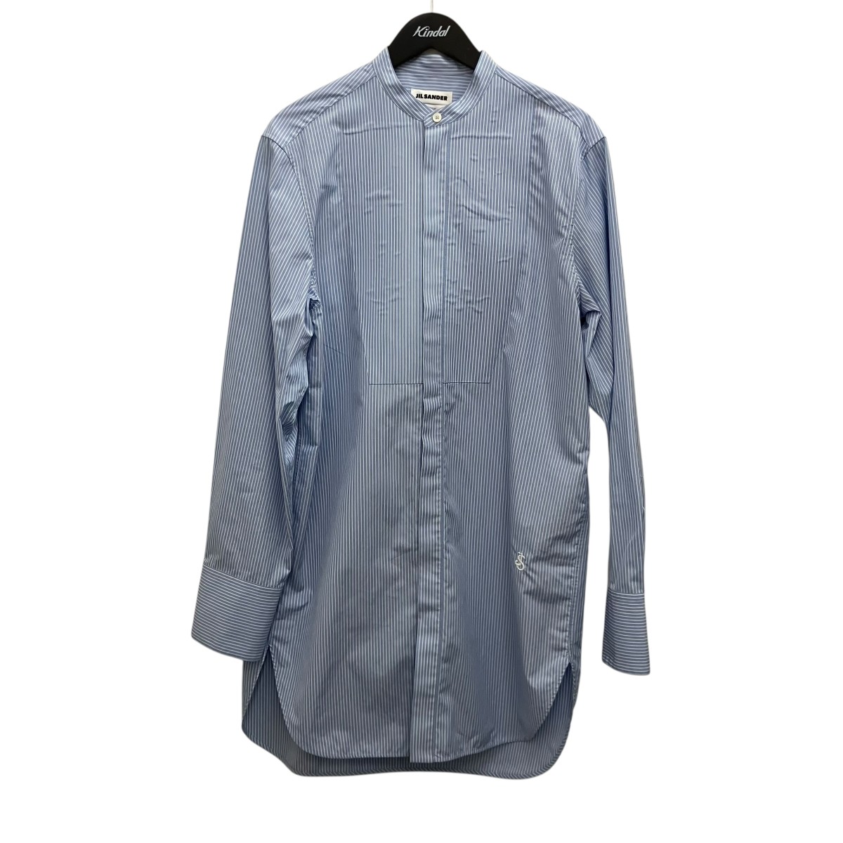 【中古】JIL SANDER 【7 DAYS SHIRTS SATURDAY STRIPES】 縞模様プルオーバー J24DL0107 青色×白いこと 大きさ：39 【290526】（ジルサンダー）