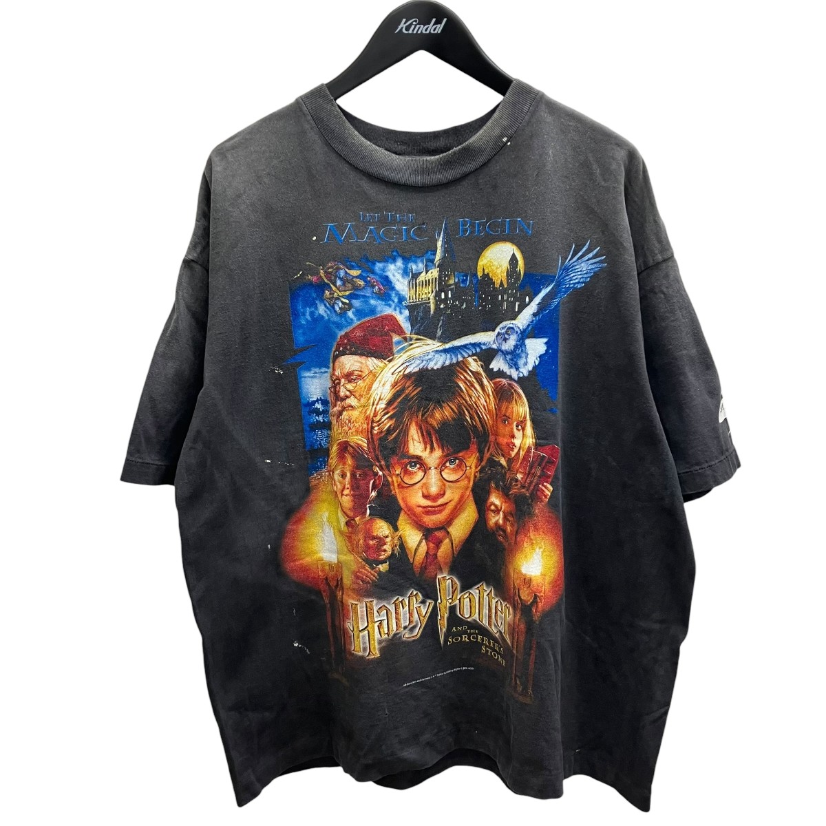 【中古】SAINT MICHAEL HP SS TEE SORCERER’S STONE 刷り上げるプルオーバー 薄墨色 大きさ：XL 【300526】（仙マイケル）