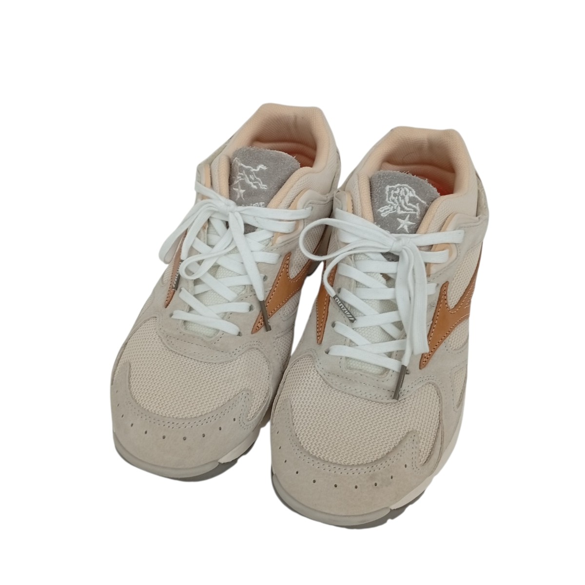 【中古】MIZUNO×IL BISONTE SKY MEDAL スニーカー D1GG240201 ベージュ 大きさ：27.5珊 【300526】（ミズノ×イルビゾンテ）