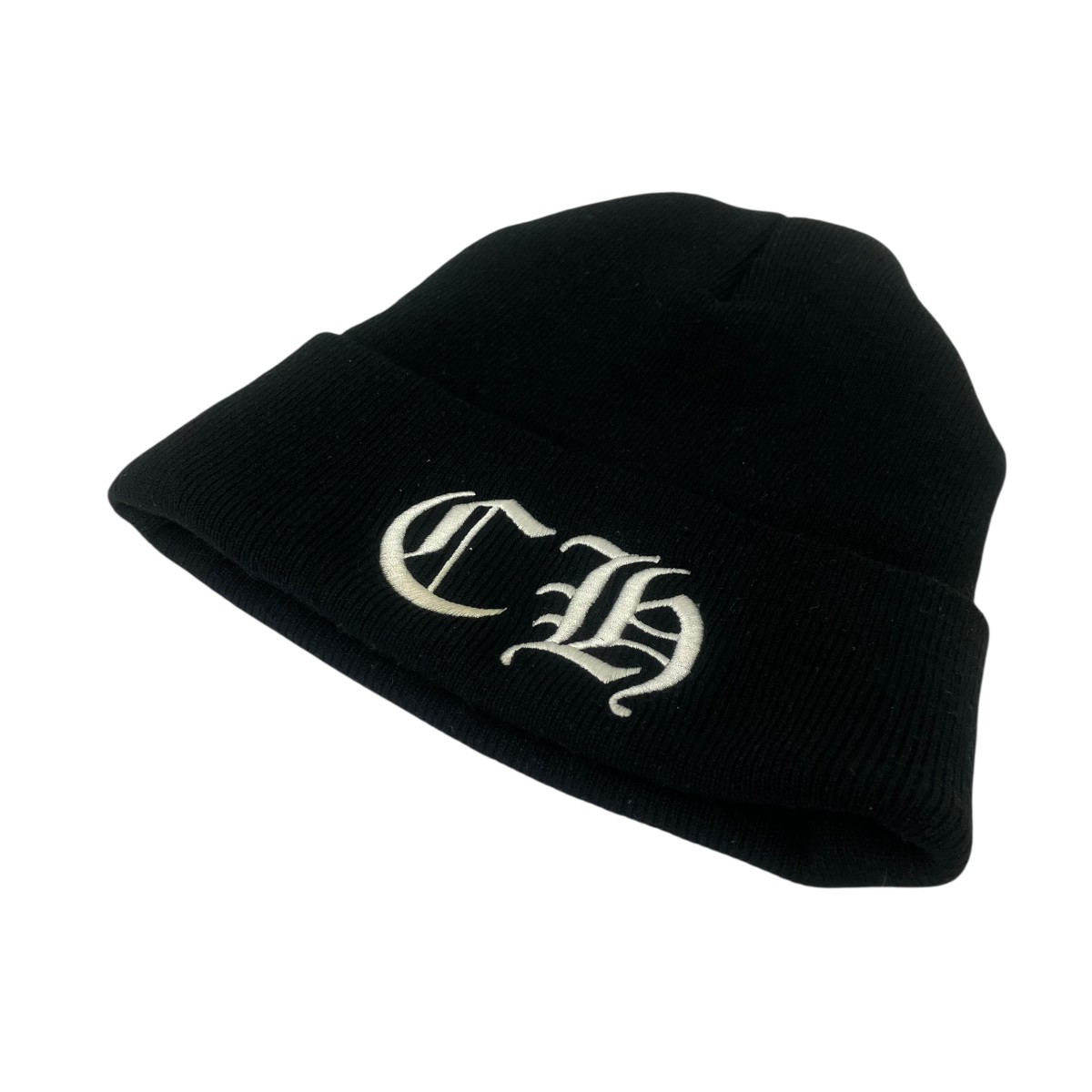 【中古】CHROME HEARTS CHロゴビーニー 黒いこと 大きさ：os(23珊) 【300526】（クロムハーツ）