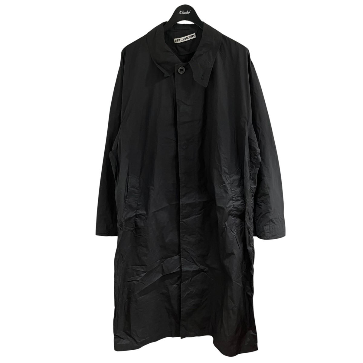 【中古】AFTERHOURS ナイロンコート ブラック サイズ:3 【300526】(アフターアワーズ)|ブランド古着のカインドオル