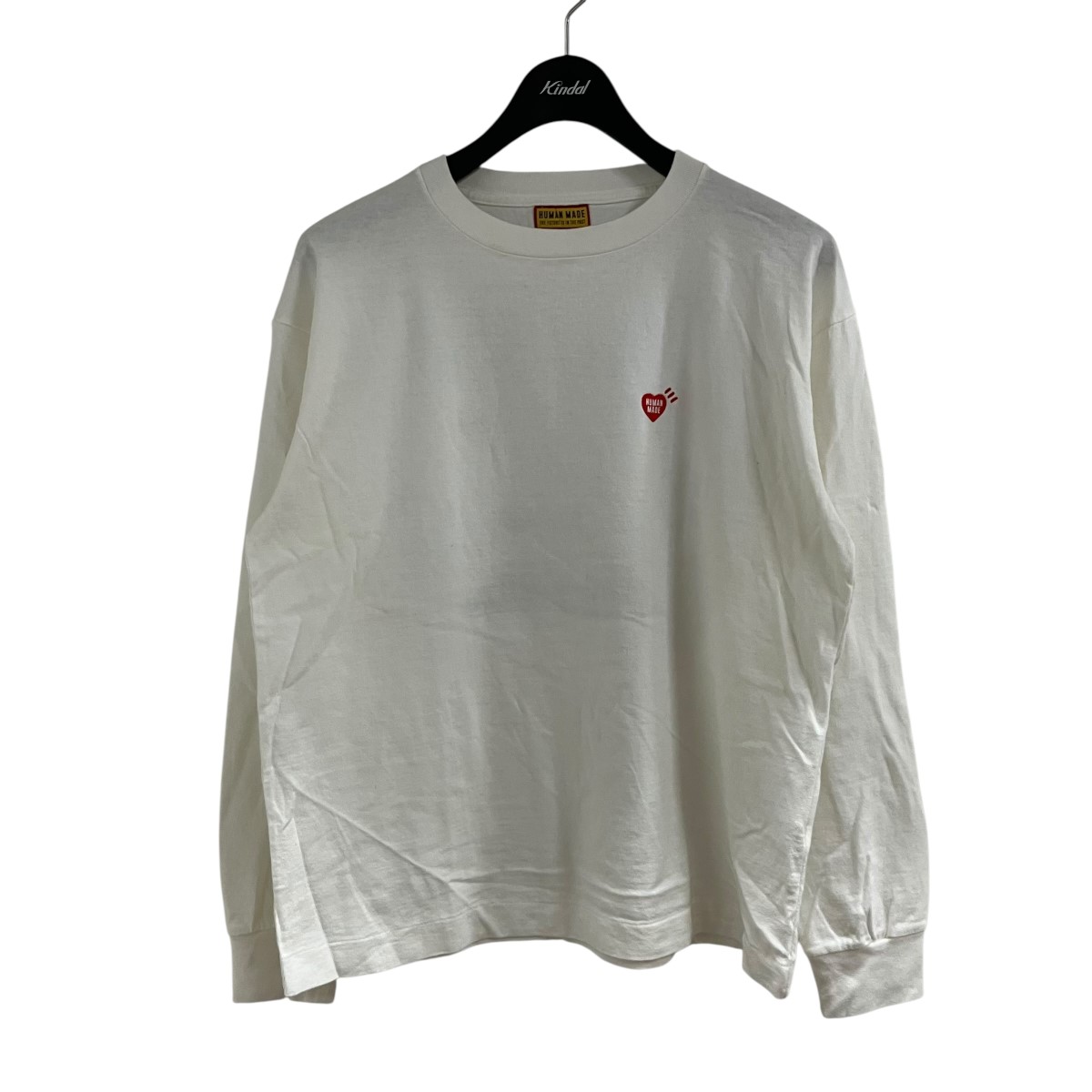 【中古】HUMAN MADE バックプリントカットソー 白いこと 大きさ：S 【300526】（ヒューマンお手伝いさん）