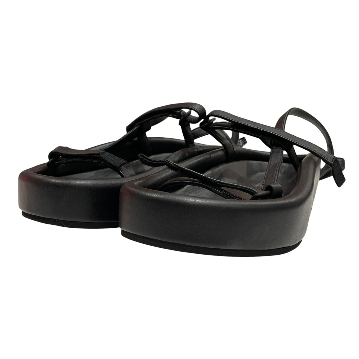 【中古】MM6 Maison Margiela プラットホーム ウェビングサンダル サンダル S59WP0205 黒いこと 大きさ：36 【300526】（マルタンマルジェラ）