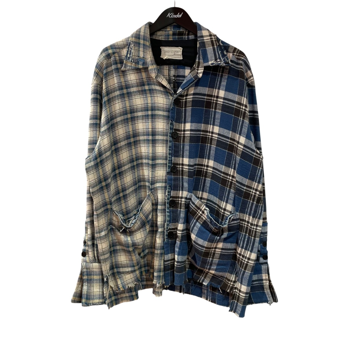 【中古】GREG LAUREN フランネルプルオーバー 米国海軍 大きさ：3 【300526】（グレッグローレン）