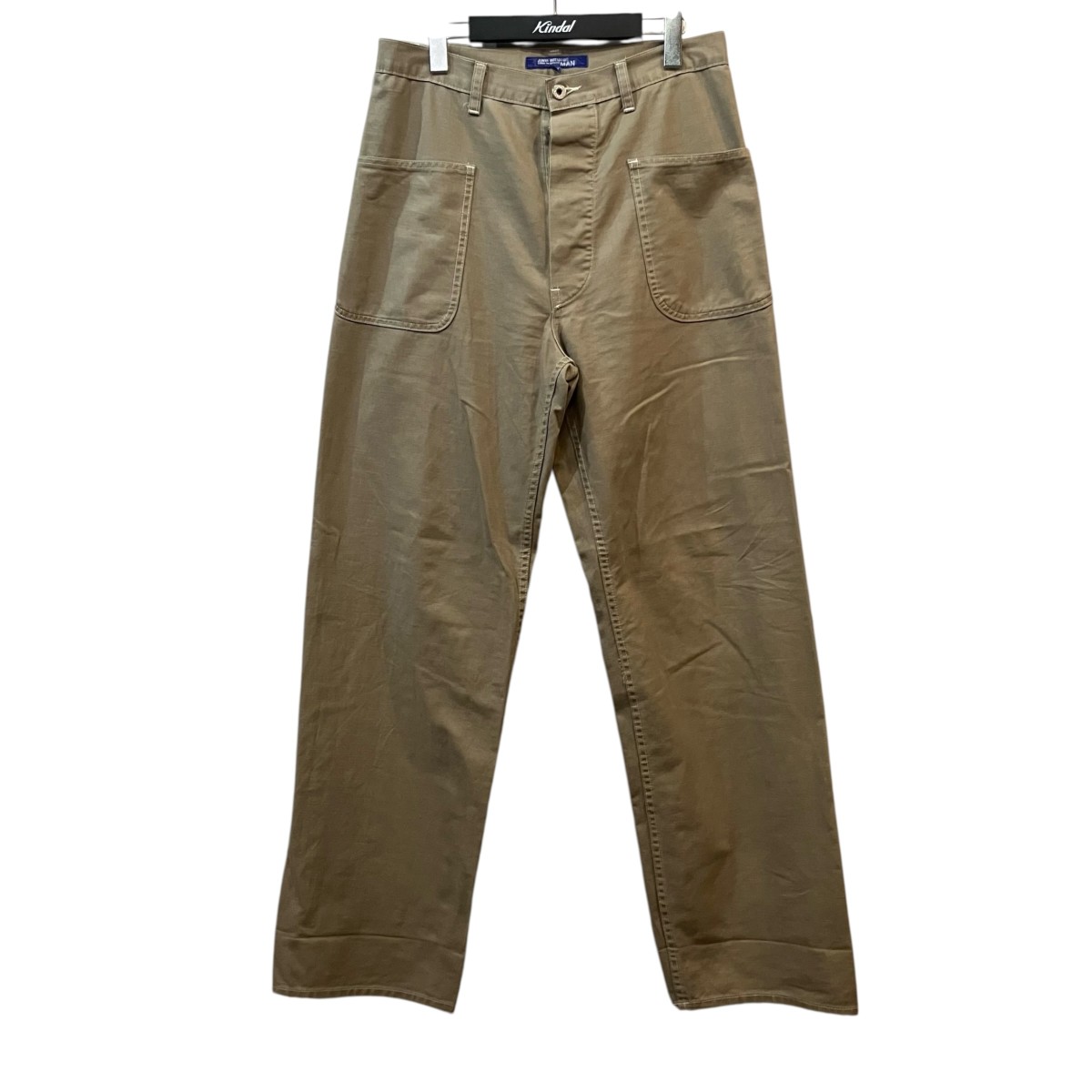 【中古】JUNYA WATANABE MAN×POST O’ALLS 細工物ズボン下 ベージュ 大きさ：M 【310526】（ジュンヤワタナベマン×ポストオーバーオールズ）