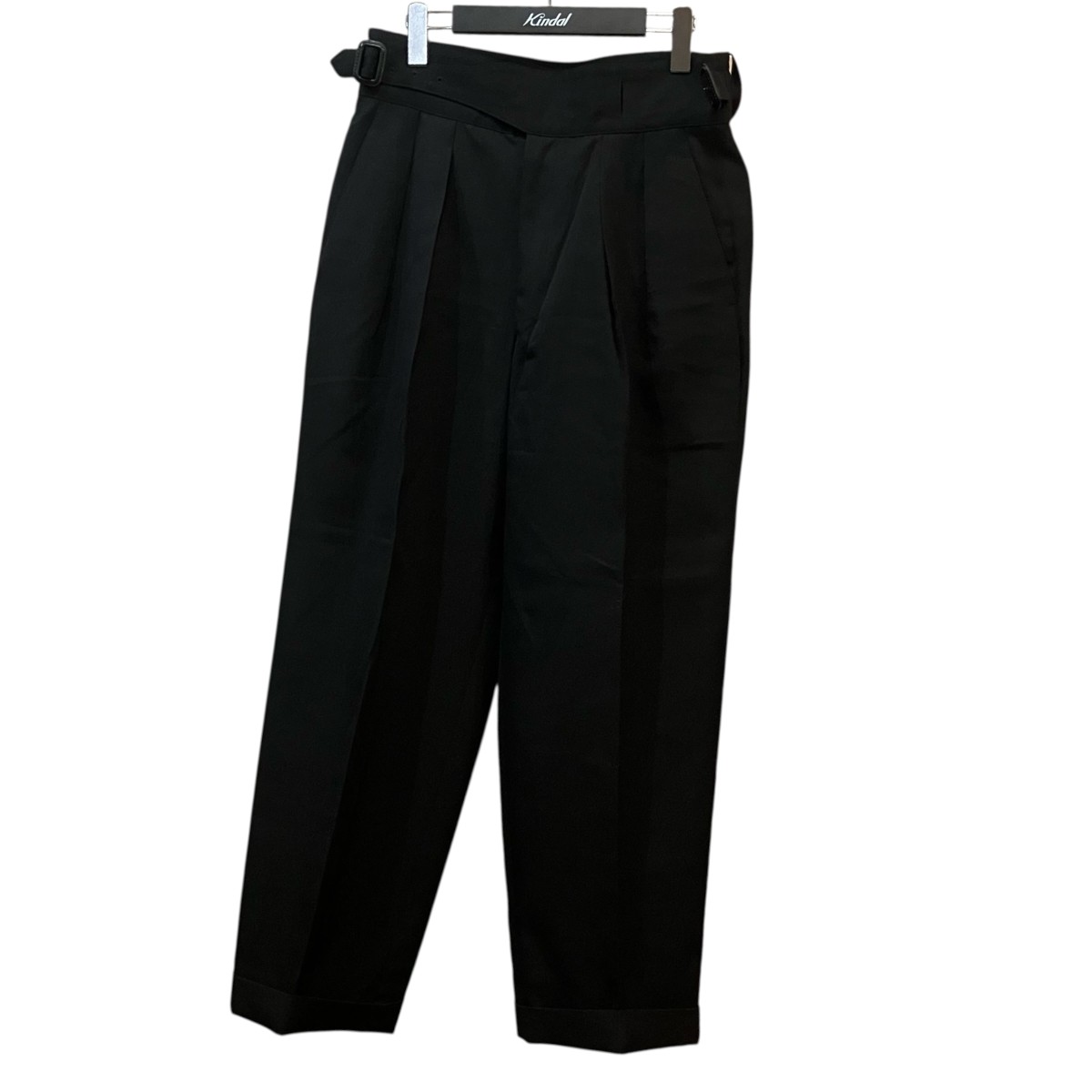 【中古】THE RERACS×Editionスラックスパンツ ブラック サイズ:46【価格見直し】|ブランド古着のカインドオル