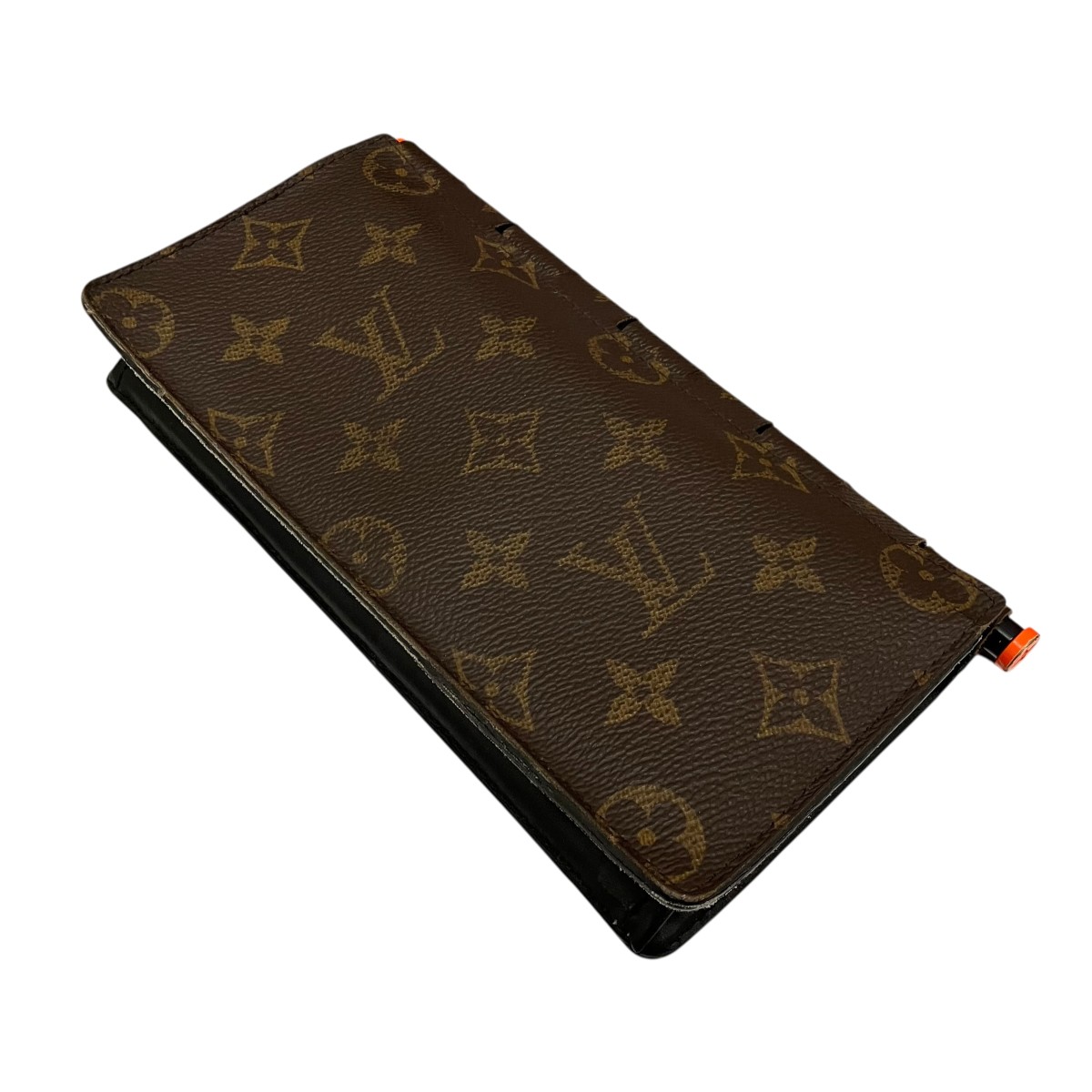 【中古】LOUIS VUITTON ポルトフォイユ・ブラザ 蝶つがい モノグラム 長銭入れ M67449 赤銅色 【300526】（ルイヴィトン）