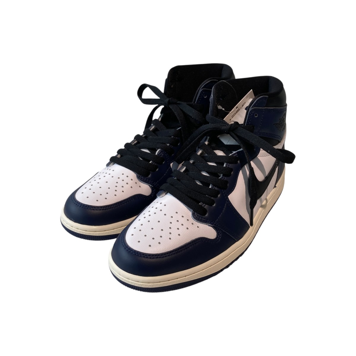 【中古】NIKE Air Jordan 1 Retro High OG Midnight Navy ハイカットスニーカー DZ5485-401 青碧×白いこと 大きさ：27.5 【310526】（ナイキ）