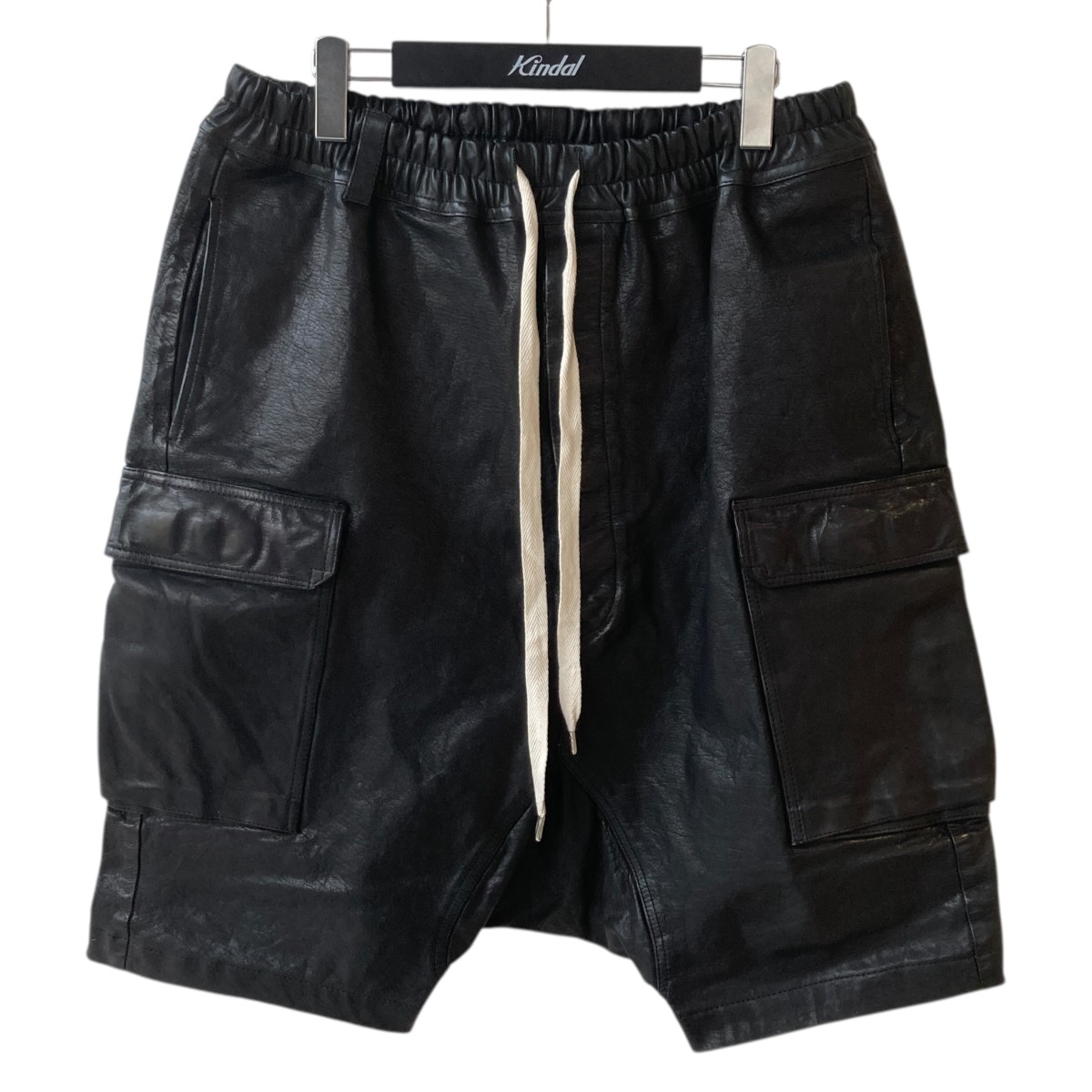 【中古】ISAMU KATAYAMA BACKLASH MARYAM レザーハーフパンツ 2012-04 黒いこと 大きさ：L 【310526】（イサムカタヤマバックラッシュ）