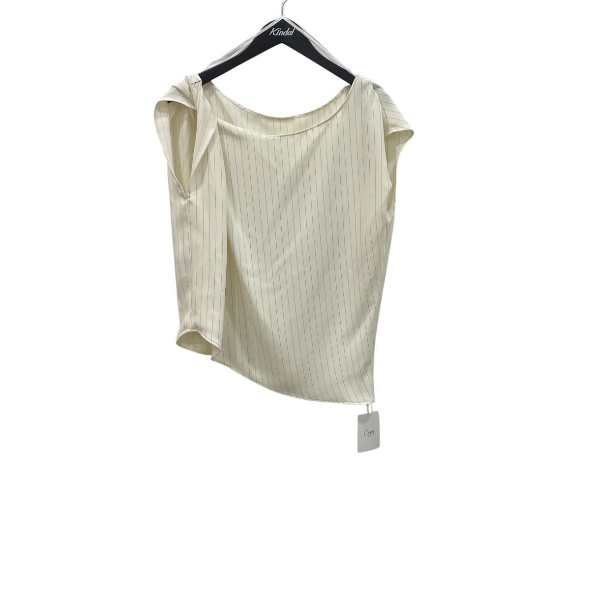 【中古】cygne 捻じれ ノースリーブカットソー CY251102083 白いこと 大いさ：無償性大いさ 【310526】（シーニュ）
