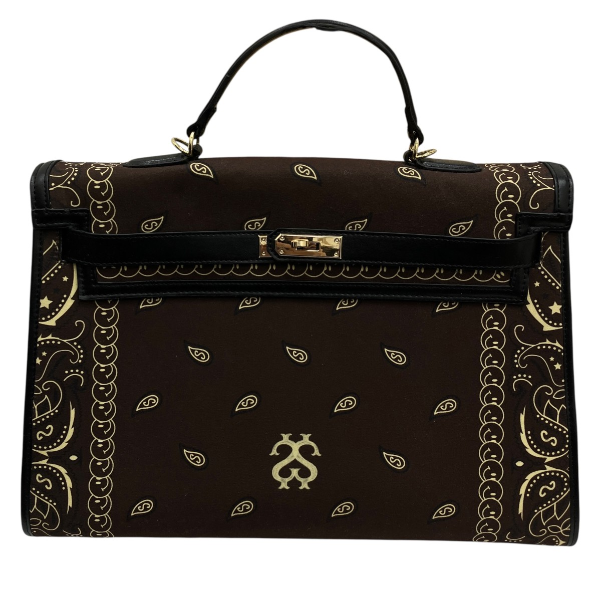 【中古】SALUTE×SYUGO PAISLEY BANDANA TRAVER BAG ショルダーバッグ 赤銅色 【310526】（サルート×シュゴーペイズリー）