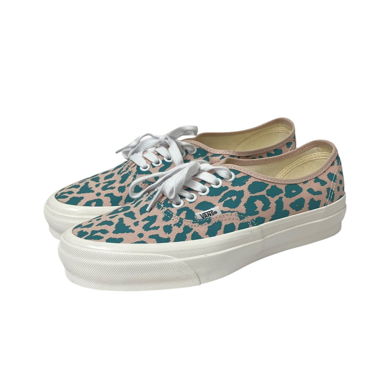 【中古】VANS Lx Authentic 44 Cheetah Sepia Rose スニーカー 721356 サクラ色×青碧 大いさ：26糎 【310526】（バンズ）