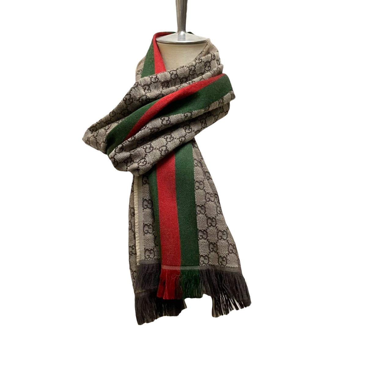 【中古】GUCCI GG柄 地絹混袈裟 147351 ベージュ 【310526】（グッチ）