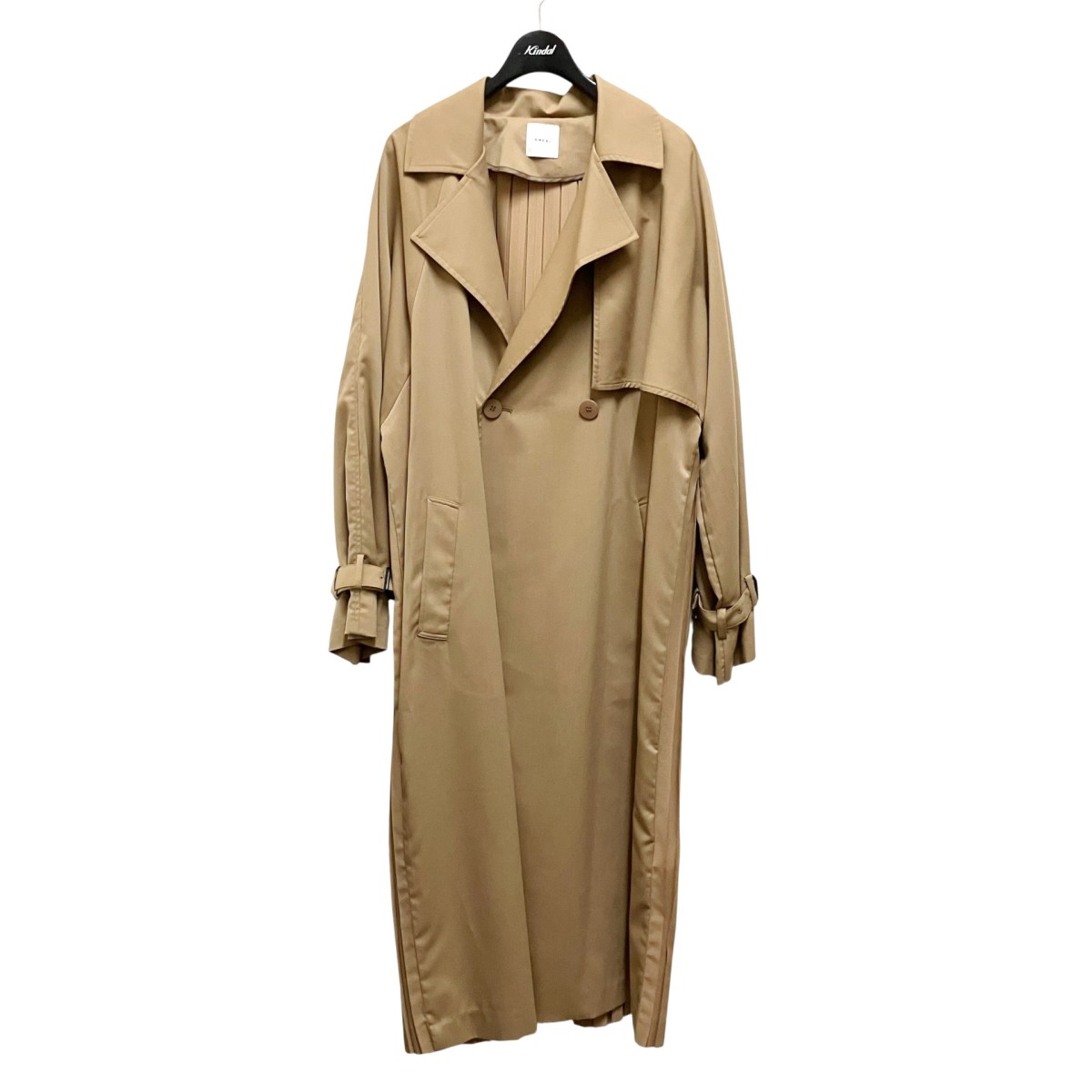 【中古】AMERI BACK PLEATS TRENCH トレンチコート 018170021 ベージュ 【310526】（アメリ）