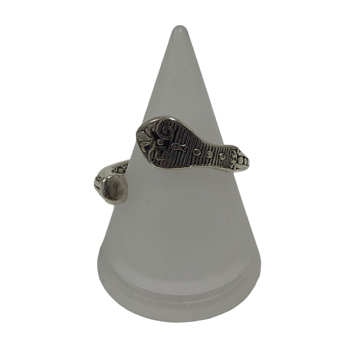 【中古】wakan silver smith R-083 Cutlery ring しろがね色925 輪っか しろがね色 大いさ：16号 【310526】（ワカンシルバースミス）