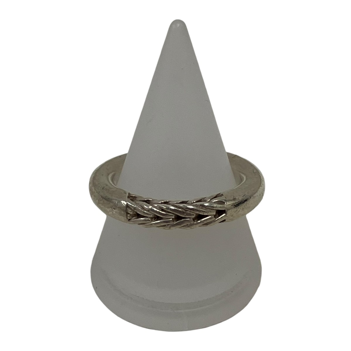 【中古】wakan silver smith R-084 Braided silver ring しろがね色925輪っか しろがね色 大きさ：17号 【310526】（ワカンシルバースミス）