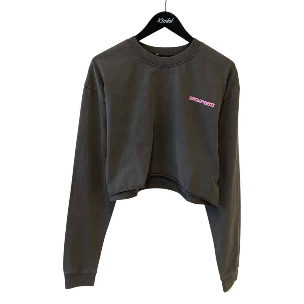 【中古】GOD SELECTION XXX LONG SLEEVE T-SHIRT ロングスリーブTシャツ GXL-S25-CS-09 グレー サイズ:FREE 【310526】(ゴッドセレクショントリプルエックス)|ブランド古着のカインドオル