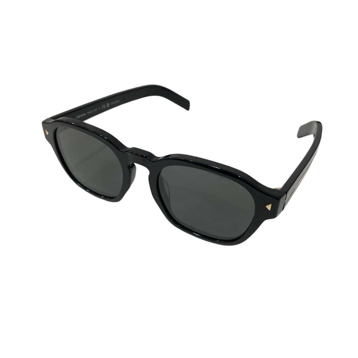 【中古】PRADA 黒眼鏡 SPR A16F 黒いこと 【310526】（プラダ）
