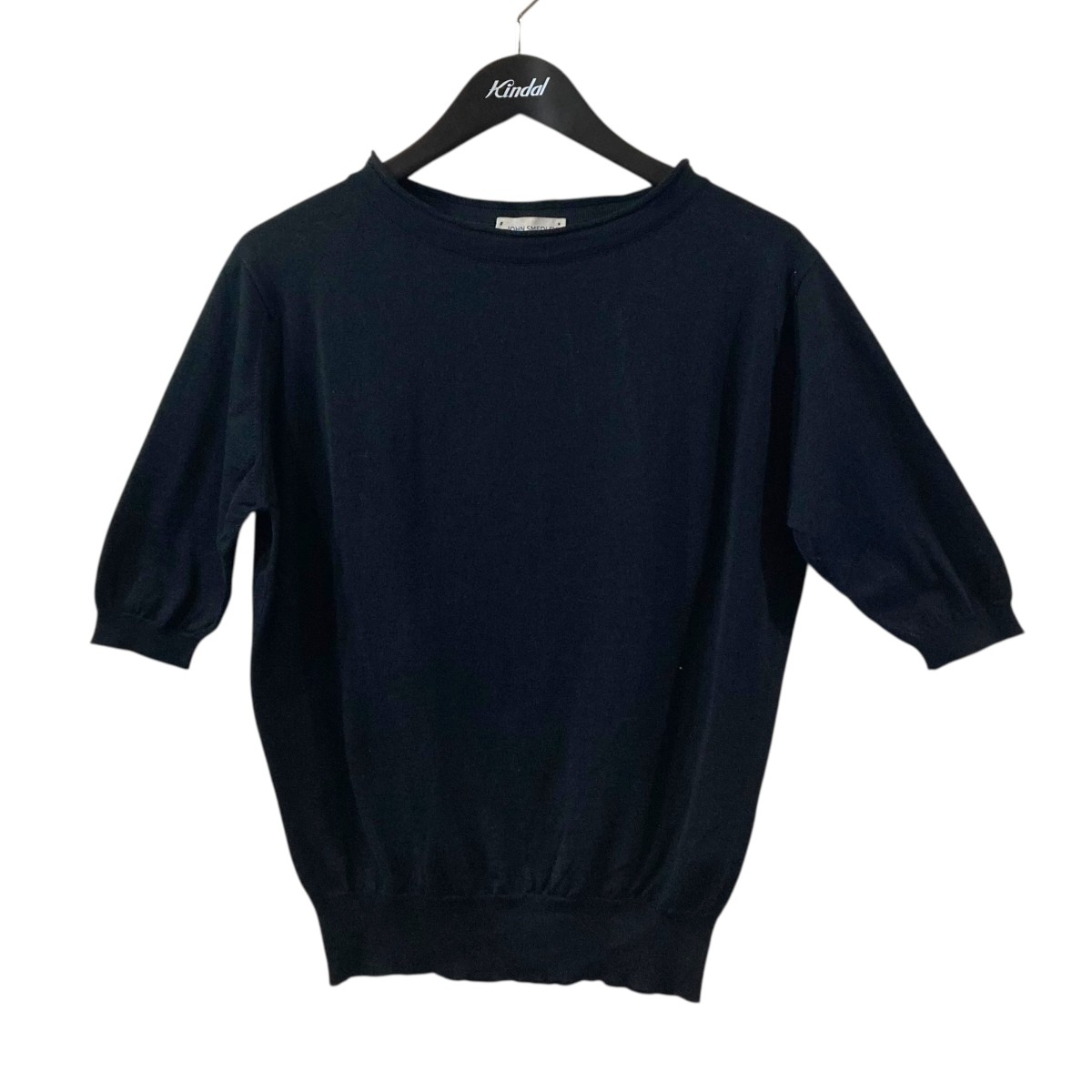 【中古】JOHN SMEDLEY 半袖編み物 CA 45550 黒いこと 大きさ：s 【310526】（ジョンスメドレー）