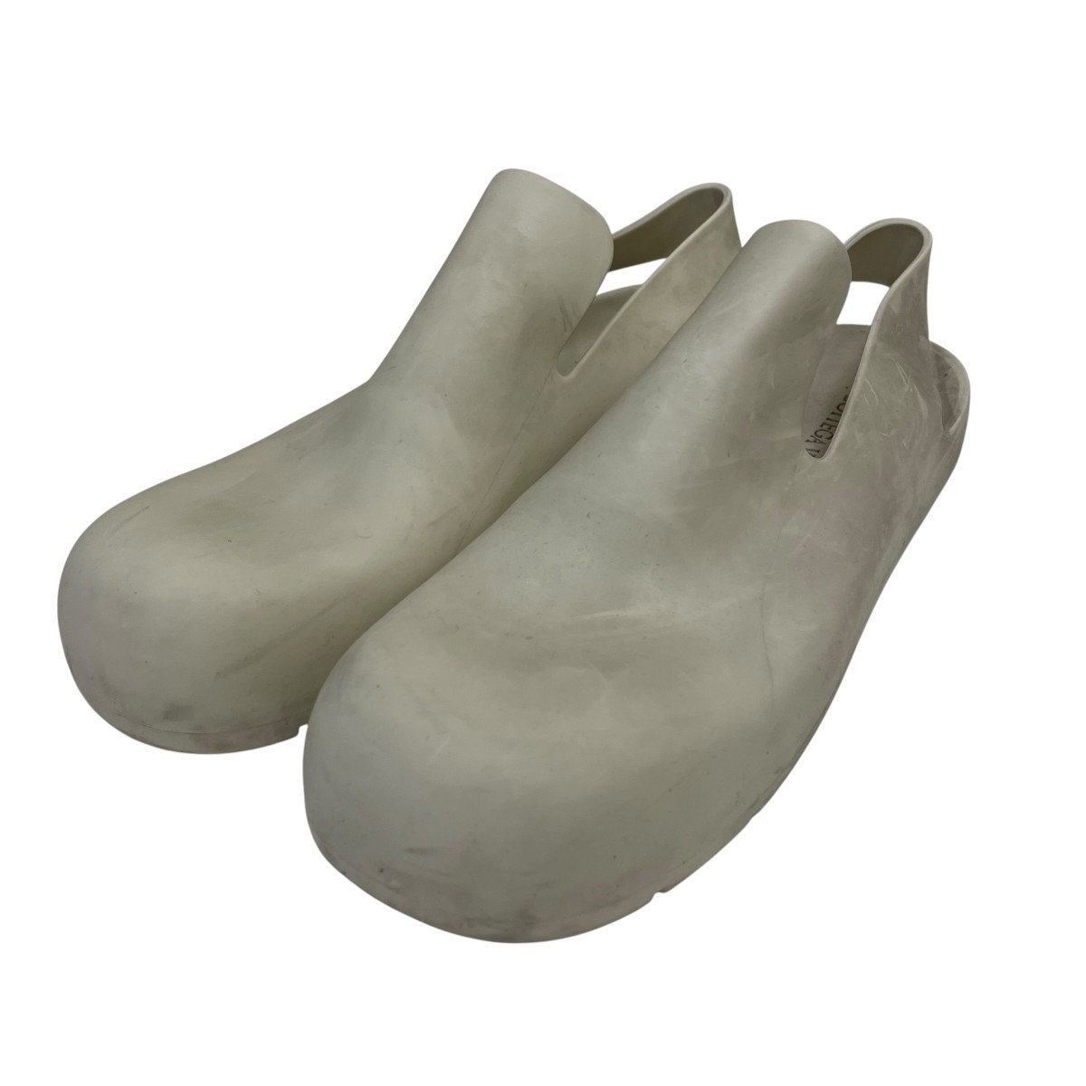 【中古】BOTTEGA VENETA パドル スリンバック サンダル 雨合羽 レインシューズ 白いこと 大いさ：40 【310526】（ボッテガヴェネタ）