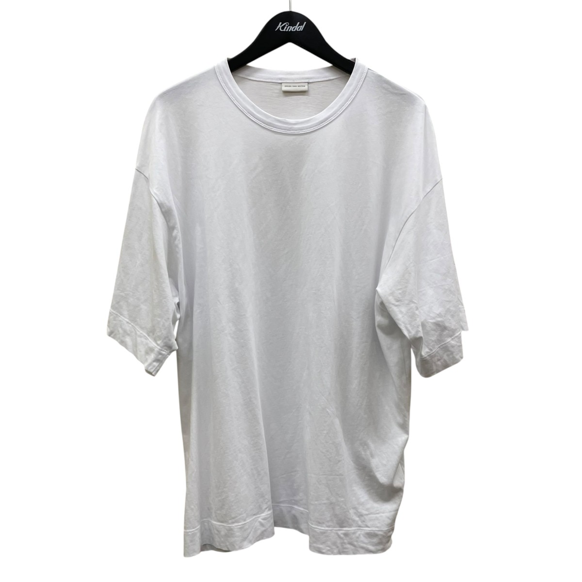 【中古】DRIES VAN NOTEN M.K.SS.T-SHIRT WHITE 無地 半袖Tシャツ コットンTシャツ ホワイト サイズ:S 【310526】(ドリスヴァンノッテン)|ブランド古着のカインドオル