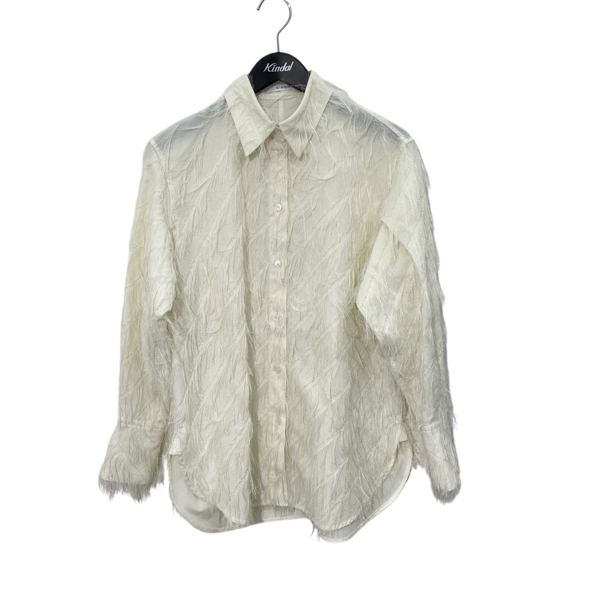 【中古】CINOH カットジャガードロングスリーブシャツ 24WST004 白いこと 大きさ：36 【310526】（チノ）