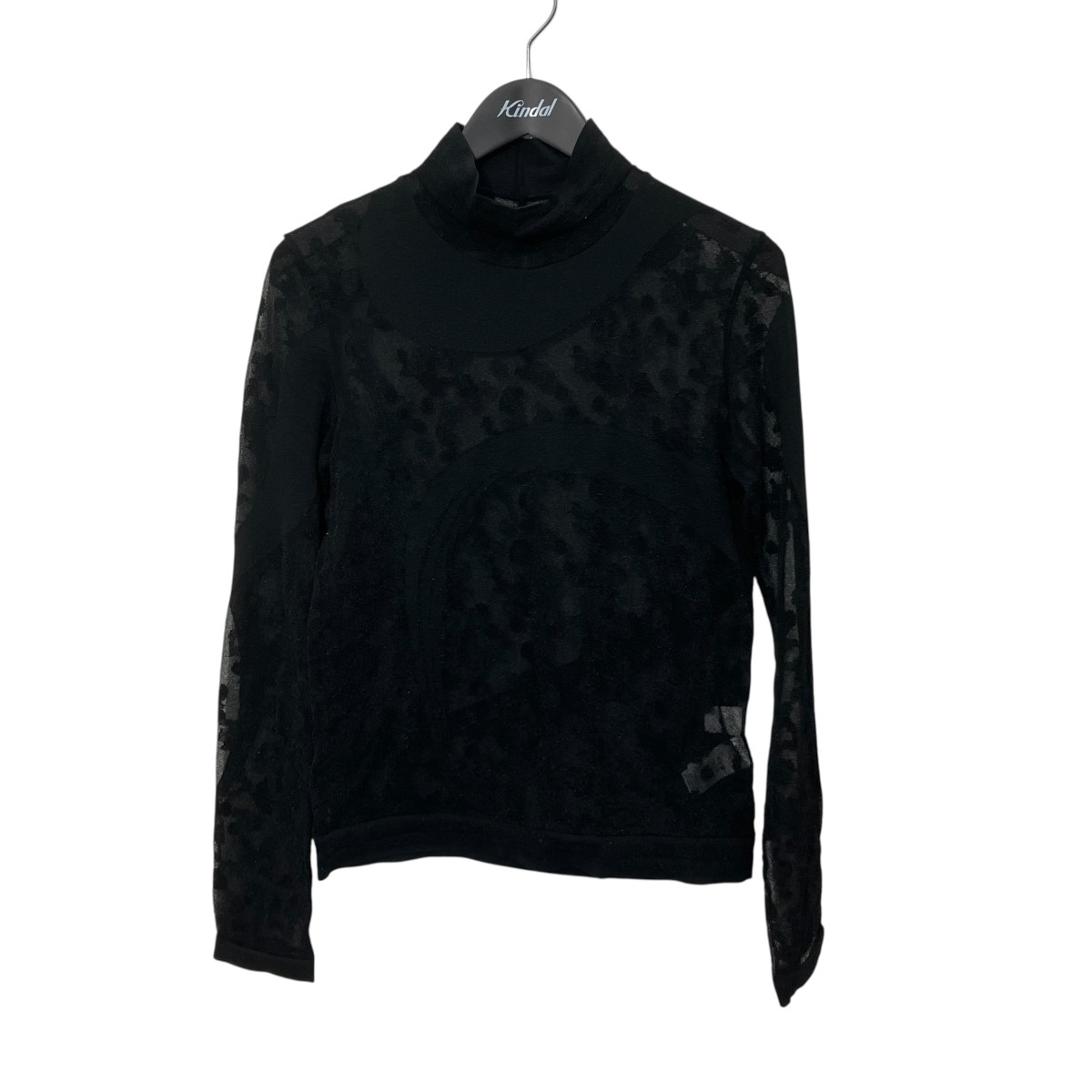 【中古】mame kurogouchi 25AW Knitted High Neck Top ハイネック編み物 MM25FW-KN032 黒いこと 大きさ：2 【310526】（マメクロゴウチ）
