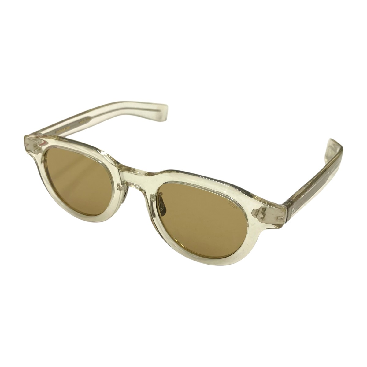 【中古】EYEVAN 7285 340 黒眼鏡 ベージュ 大いさ：46□24-145 【010626】（アイヴァン7285）